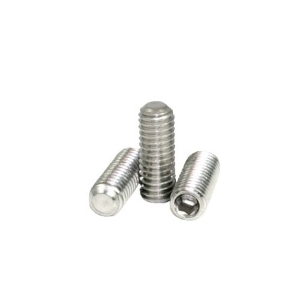 Newport Fasteners Socket Set Screw,  Flat Point,  6-32 x 1/8",  Stainless Steel,  18-8,  Hex Socket Drive ,  100PK 181806-100